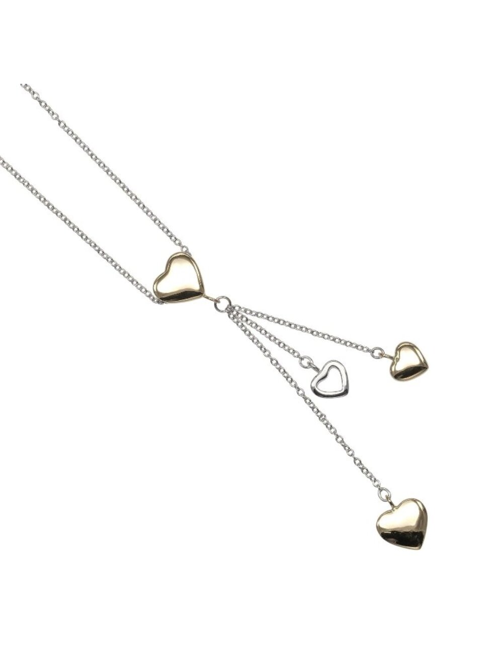 Tiffany & Co Multi Gold Heart Necklace